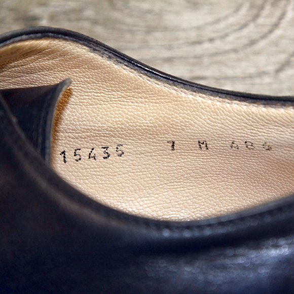 $695 Wilkes Bashford GRAVATI Blucher 7 M Black 15435 * add $15 new Cedar Trees o main image 9
